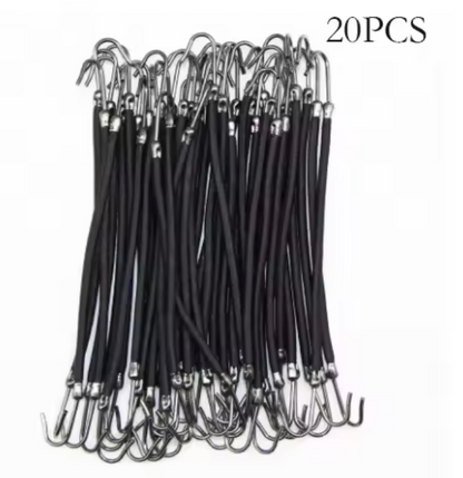 10 /20/30Pieces Double Hook Elastic Hair Bands – Strong Hold & Stylish Ponytail Accessory