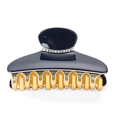 Luxury Acrylic Hair Claw Clip – French Gold-Edge Hair Accessory for Women