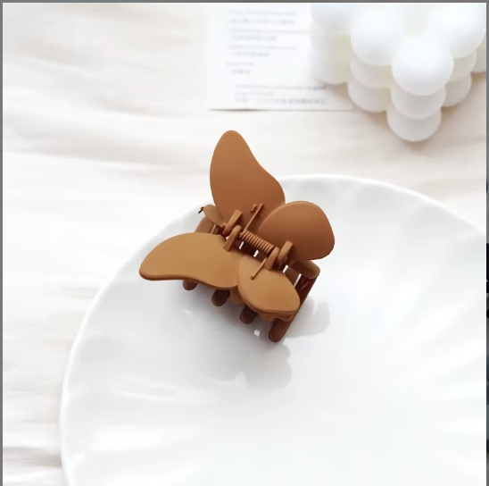 Butterfly Matte Hair Claw – Soft Frosted Butterfly Clip for Women | Cute Hair Accessory