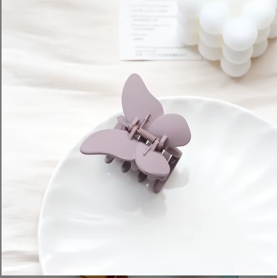 Butterfly Matte Hair Claw – Soft Frosted Butterfly Clip for Women | Cute Hair Accessory