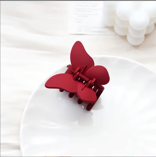 Butterfly Matte Hair Claw – Soft Frosted Butterfly Clip for Women | Cute Hair Accessory
