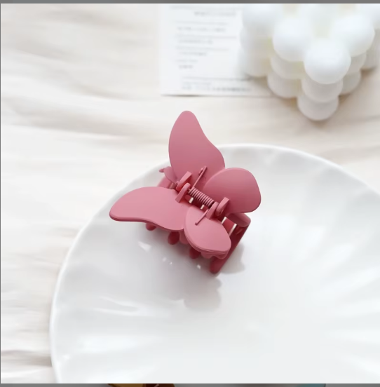 Butterfly Matte Hair Claw – Soft Frosted Butterfly Clip for Women | Cute Hair Accessory