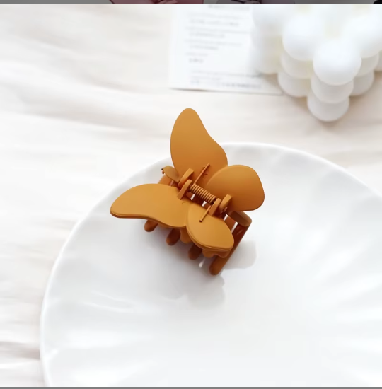 Butterfly Matte Hair Claw – Soft Frosted Butterfly Clip for Women | Cute Hair Accessory