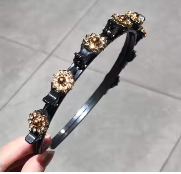 Pearl & Rhinestone Hairband – Stylish Hair Accessory for Women & Girls