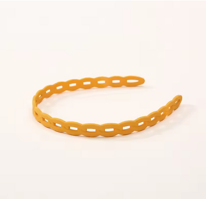 Elegant Matte Resin Hairband – Anti-Slip Hair Accessory for Women