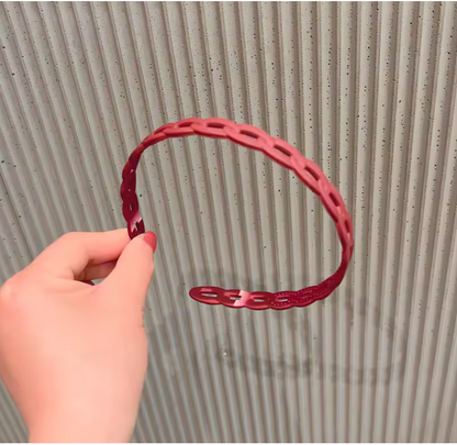 Elegant Matte Resin Hairband – Anti-Slip Hair Accessory for Women