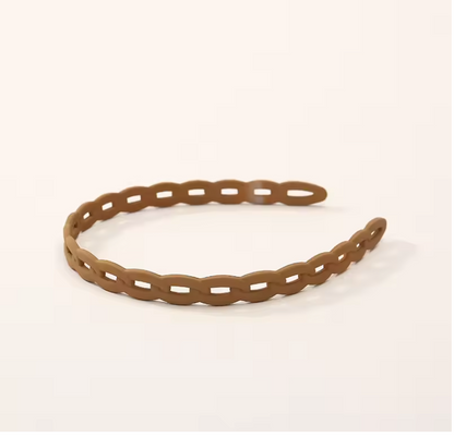 Elegant Matte Resin Hairband – Anti-Slip Hair Accessory for Women