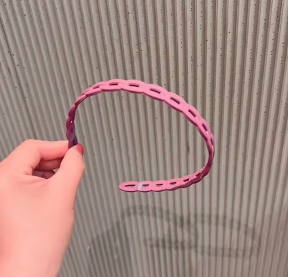 Elegant Matte Resin Hairband – Anti-Slip Hair Accessory for Women