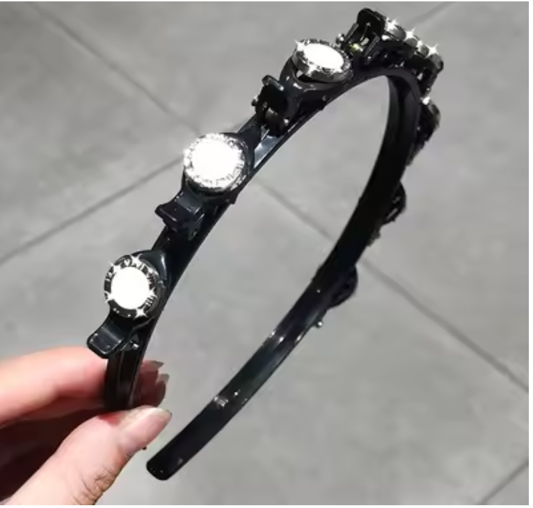 Pearl & Rhinestone Hairband – Stylish Hair Accessory for Women & Girls