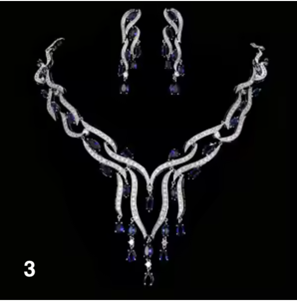 Luxury Zirconia Jewelry Set – Elegant Necklace & Earrings for Weddings & Parties