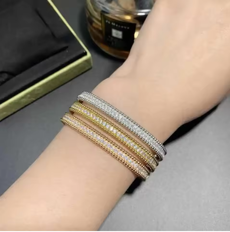 925 Sterling Silver Moissanite Bangle – GRA Certified, 2mm Thin, Luxury 18K Gold Plated Bracelet for Women