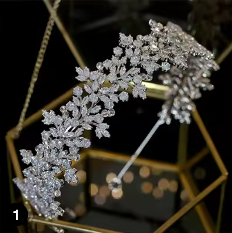Luxury Crystal Bridal Crown – Elegant Wedding Tiara
