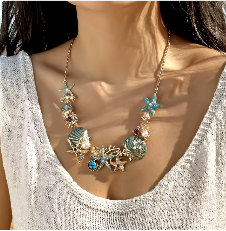 Seaside Elegance Set – Necklace, Earrings & Bracelet
