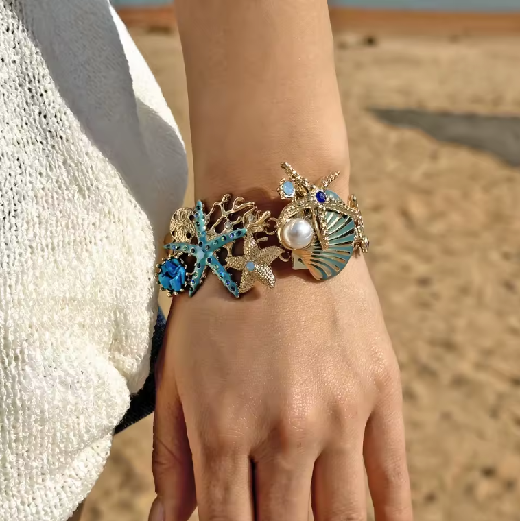 Seaside Elegance Set – Necklace, Earrings & Bracelet