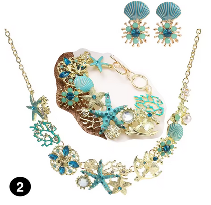 Seaside Elegance Set – Necklace, Earrings & Bracelet