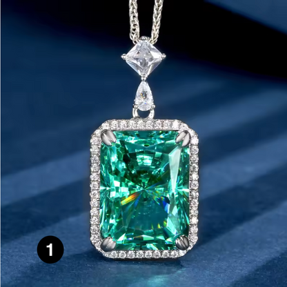 Green Crystal Statement Necklace