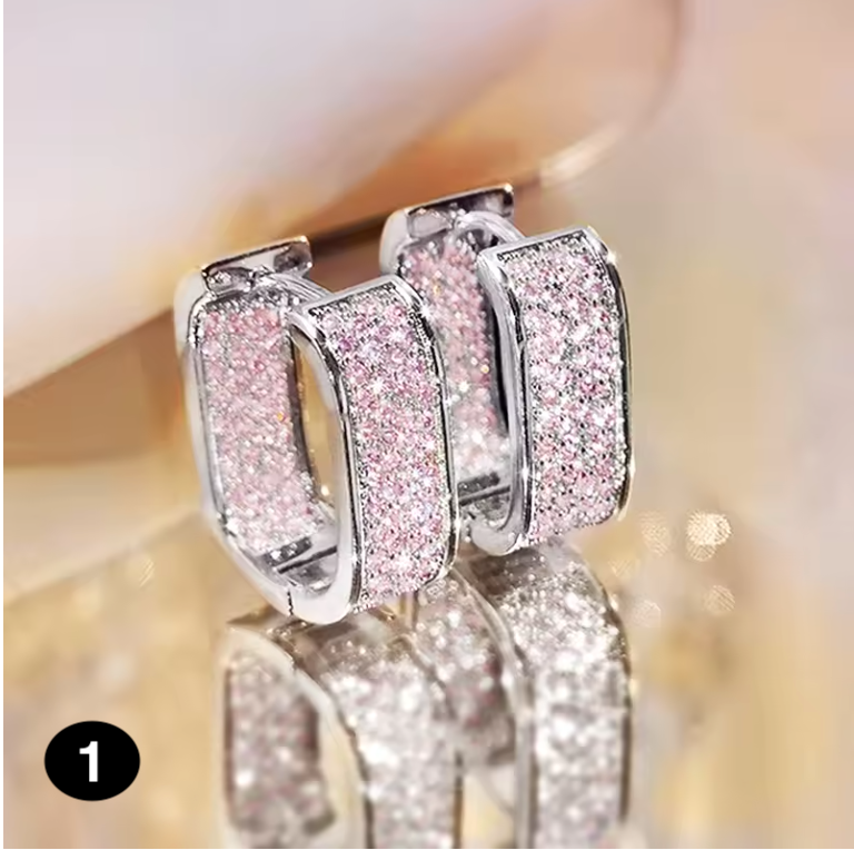Elegant Crystal Stud Earrings