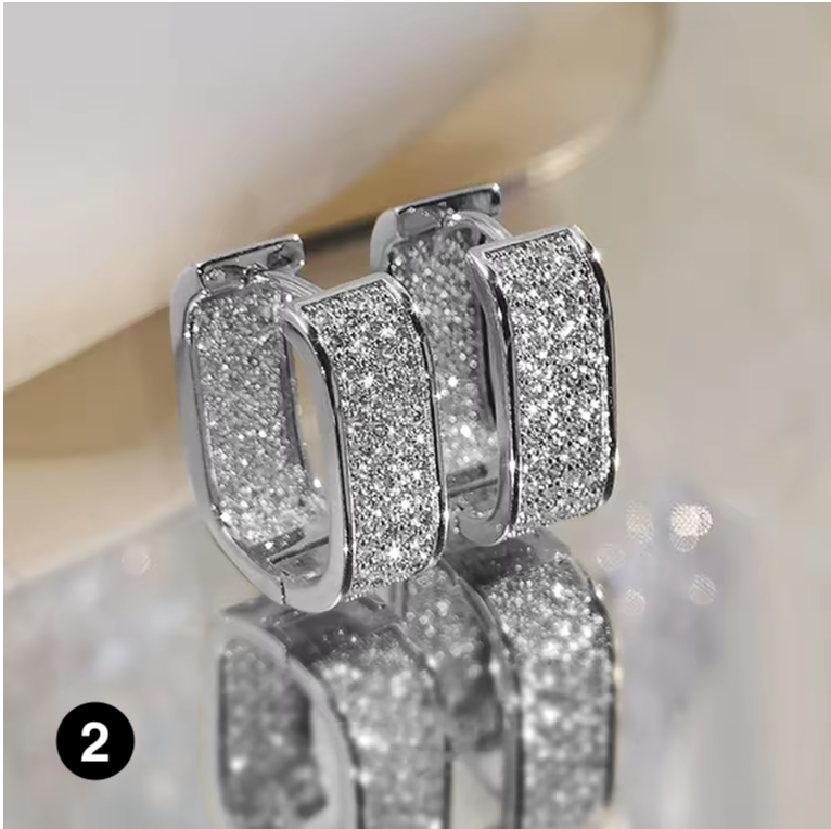 Elegant Crystal Stud Earrings