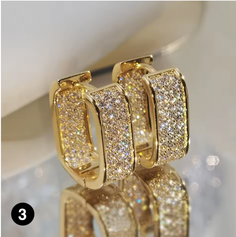 Elegant Crystal Stud Earrings