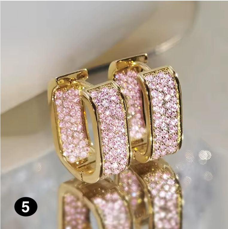 Elegant Crystal Stud Earrings