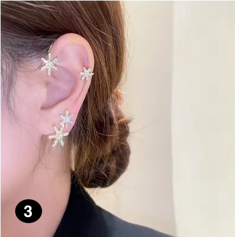 Luxury Crystal Ear Wrap Earrings
