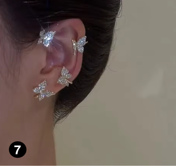 Luxury Crystal Ear Wrap Earrings