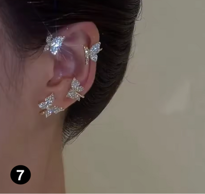 Luxury Crystal Ear Wrap Earrings
