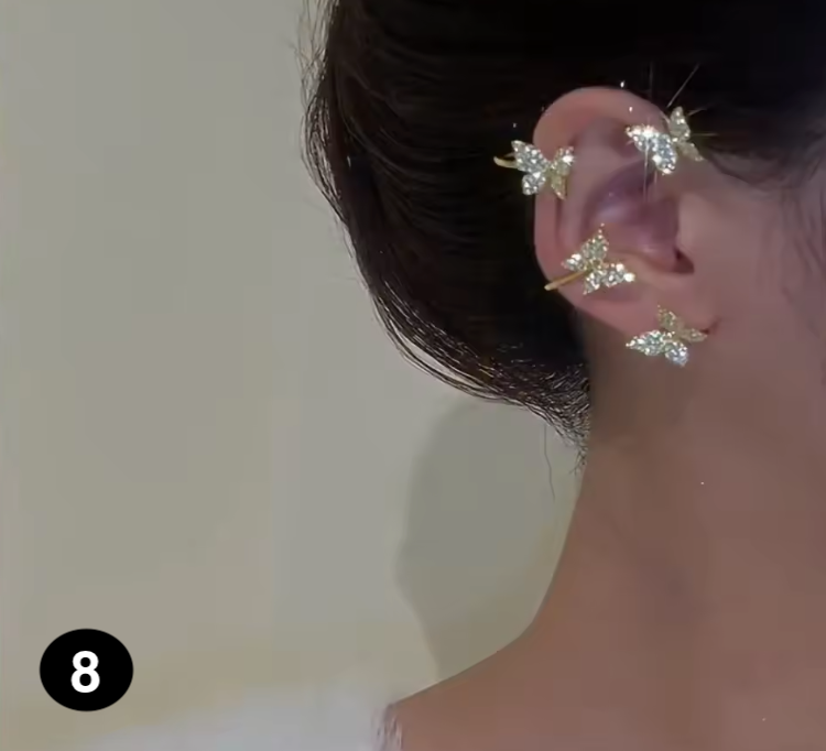 Luxury Crystal Ear Wrap Earrings