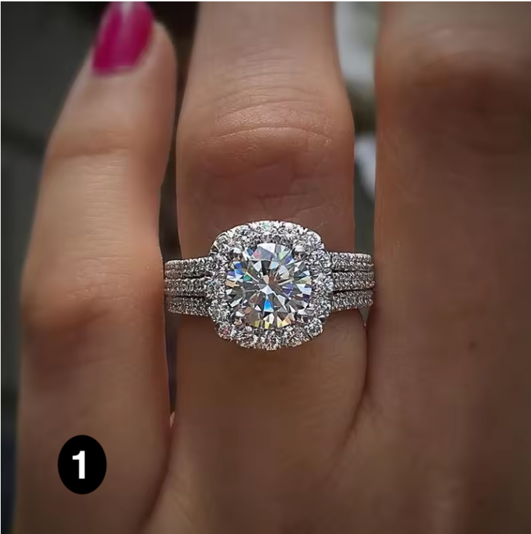 Luxury Women’s Ring – Sparkling Cubic Zirconia, Perfect for Weddings & Special Occasions