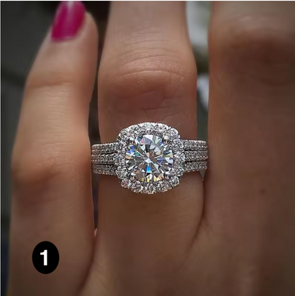 Luxury Women’s Ring – Sparkling Cubic Zirconia, Perfect for Weddings & Special Occasions