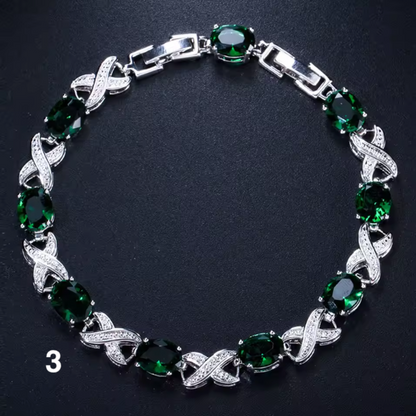 Luxury Purple Zircon Bracelet for Women – Elegant Style