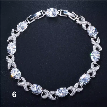 Luxury Purple Zircon Bracelet for Women – Elegant Style