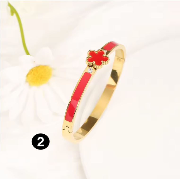 Classic Luxury Stainless Steel Open Bangle