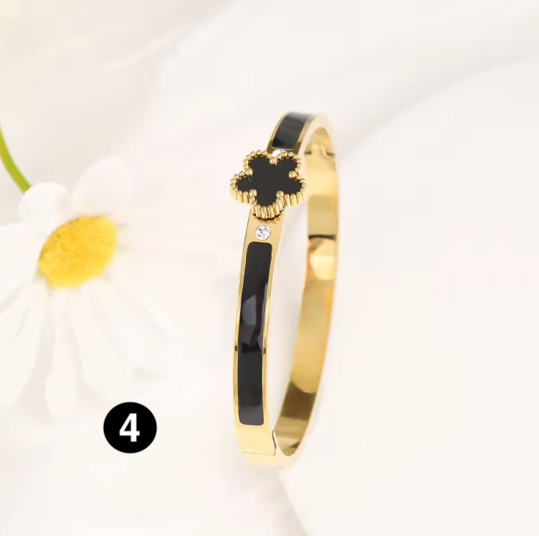 Classic Luxury Stainless Steel Open Bangle