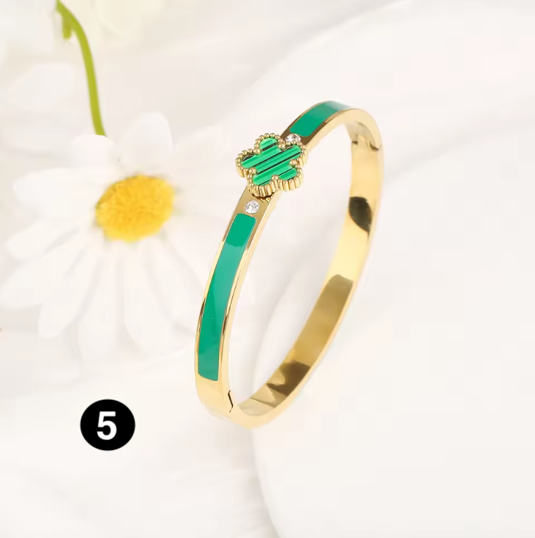 Classic Luxury Stainless Steel Open Bangle