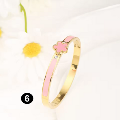 Classic Luxury Stainless Steel Open Bangle