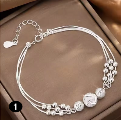 Elegant 925 Sterling Silver Bracelet — Lightweight and Comfortable for Daily Wear