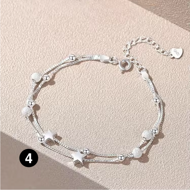 Elegant 925 Sterling Silver Bracelet — Lightweight and Comfortable for Daily Wear