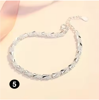 Elegant 925 Sterling Silver Bracelet — Lightweight and Comfortable for Daily Wear