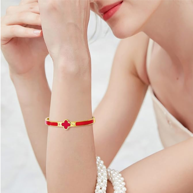 Classic Luxury Stainless Steel Open Bangle