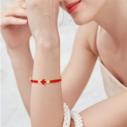 Classic Luxury Stainless Steel Open Bangle