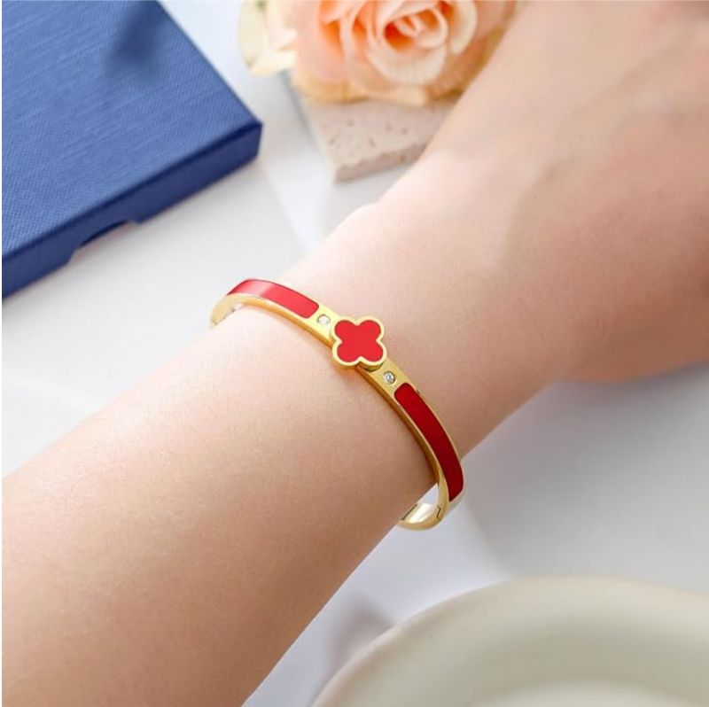 Classic Luxury Stainless Steel Open Bangle