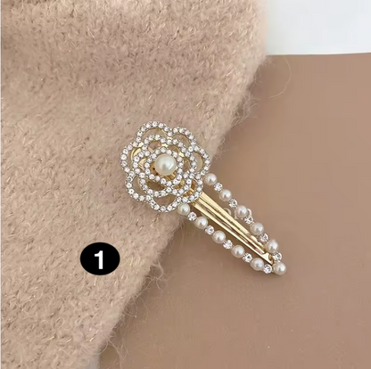 Crystal & Pearl Hair Clip