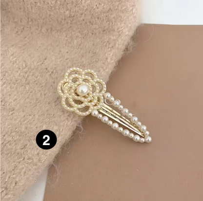 Crystal & Pearl Hair Clip