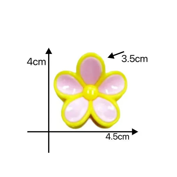 3pcs Pastel Flower Hair Accessories – Soft & Feminine Look