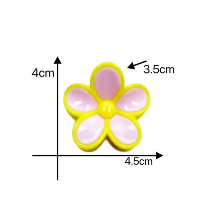 3pcs Pastel Flower Hair Accessories – Soft & Feminine Look