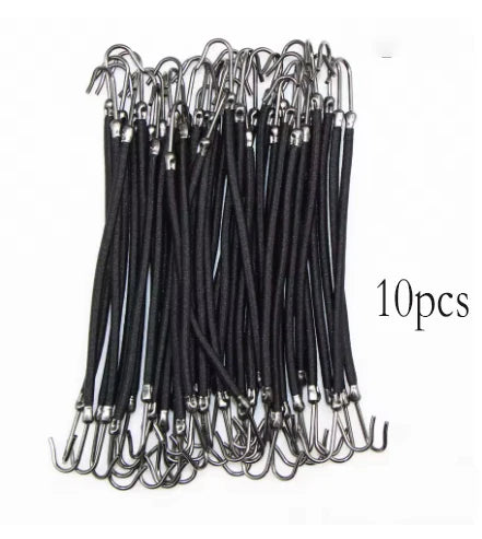 10 /20/30Pieces Double Hook Elastic Hair Bands – Strong Hold & Stylish Ponytail Accessory
