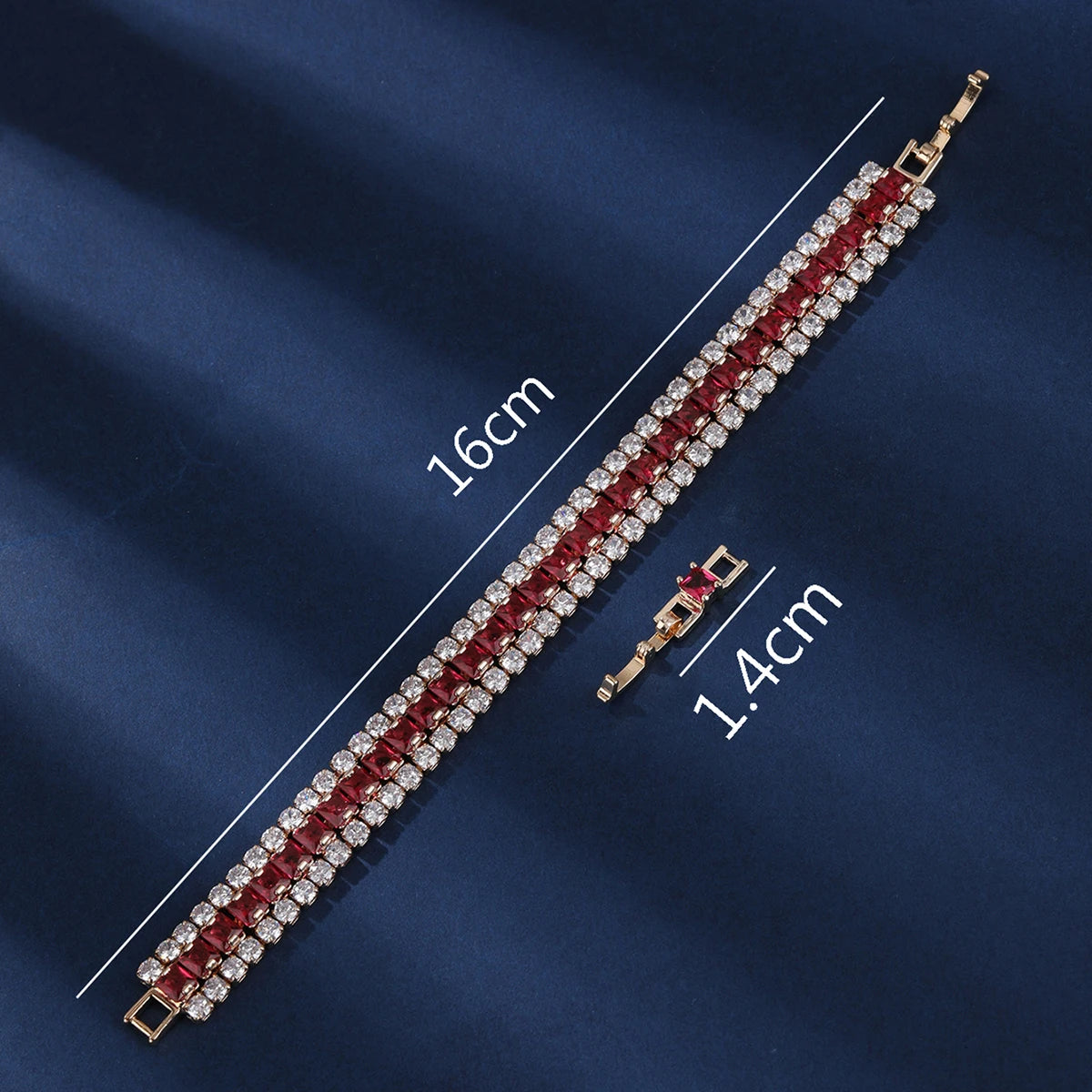 Luxury Double Row Zircon Bracelet – Sparkling Elegance for Every Occasion