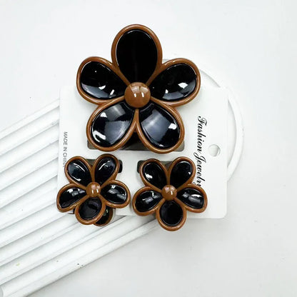 3pcs Pastel Flower Hair Accessories – Soft & Feminine Look