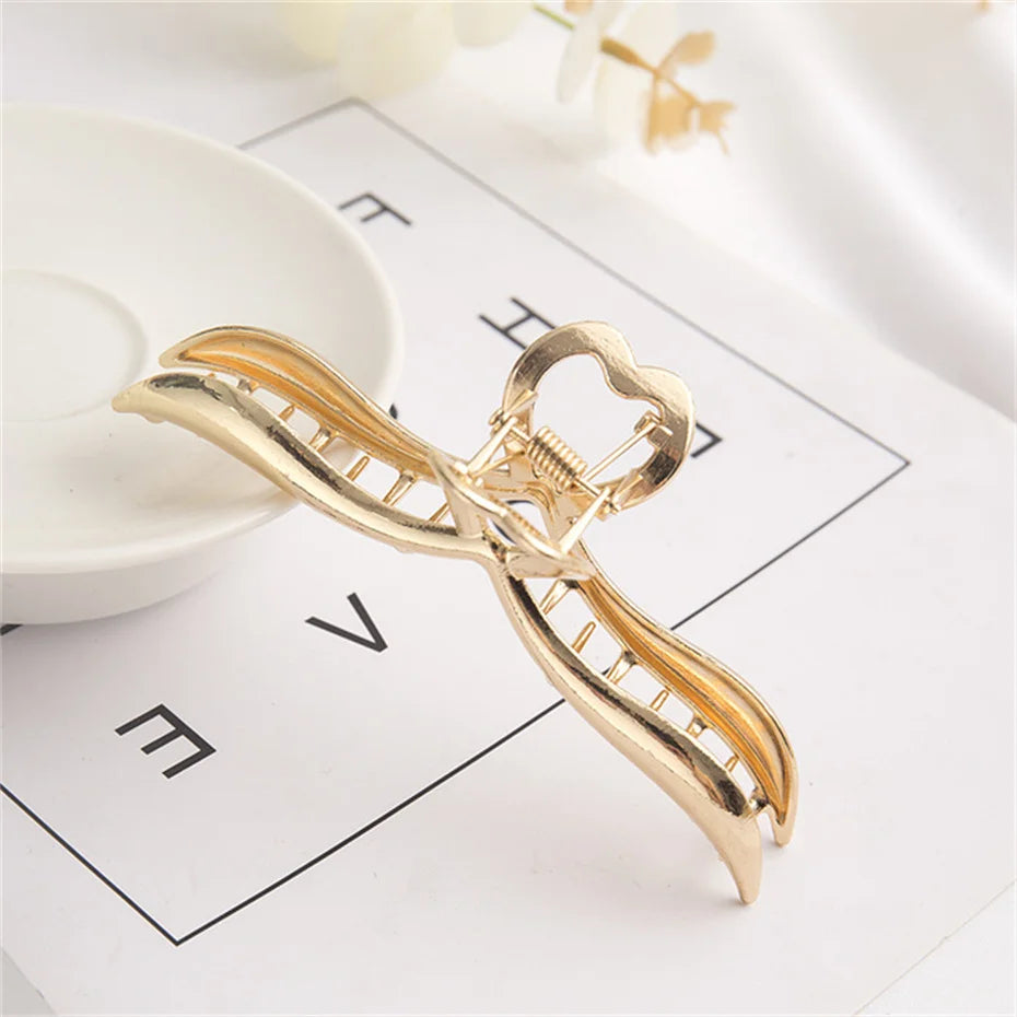 Luxury Metal Hair Claw Clips – Elegant Hair Accessories for Women in Various Designs